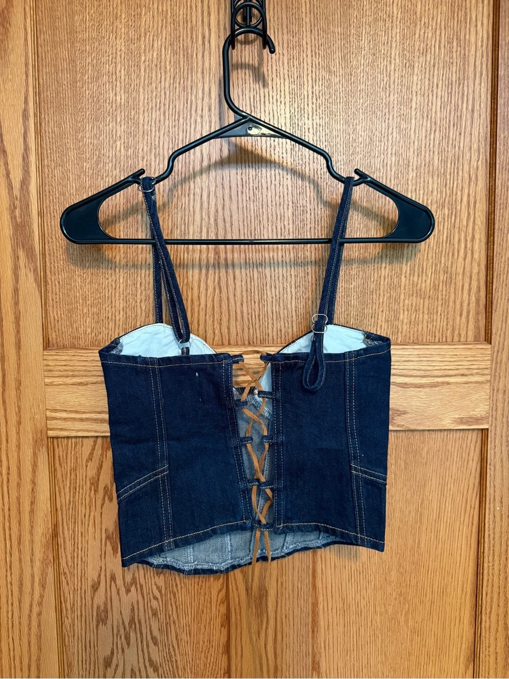 Princess Polly denim corset top size 4🏇 - Picture 2 of 3